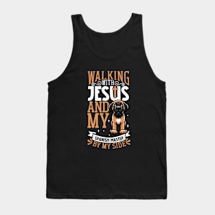 Jesus and dog - Mastín Español Tank Top